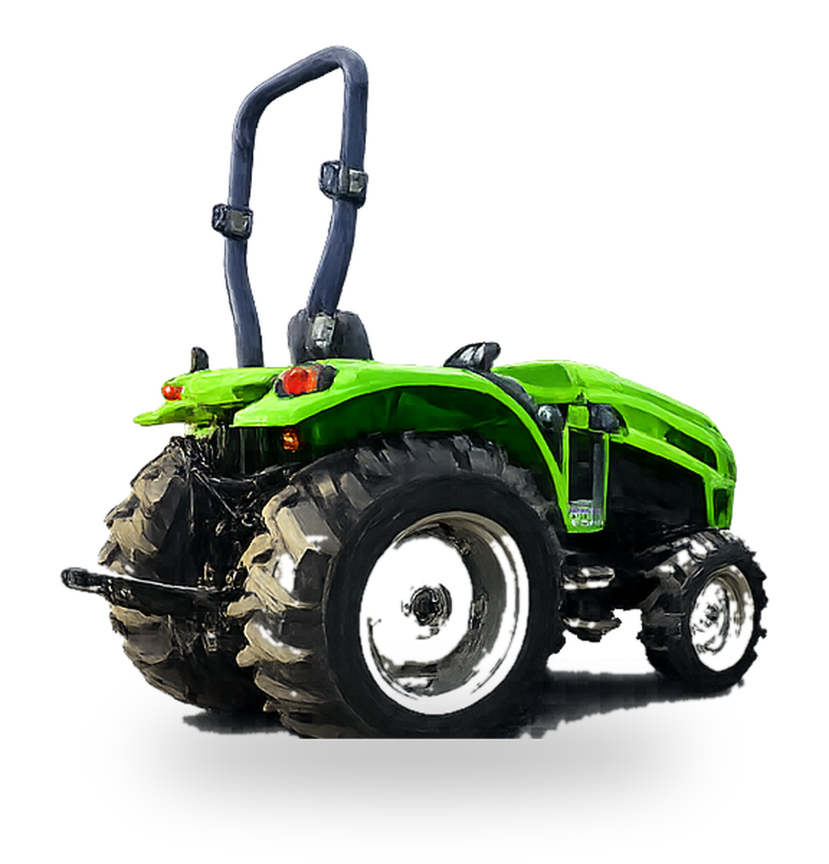 Green electric tractor